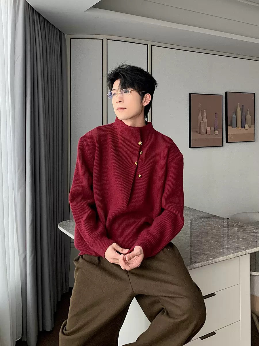 Men’s Heavyweight Knit Sweater – Autumn/Winter Couple Pullover