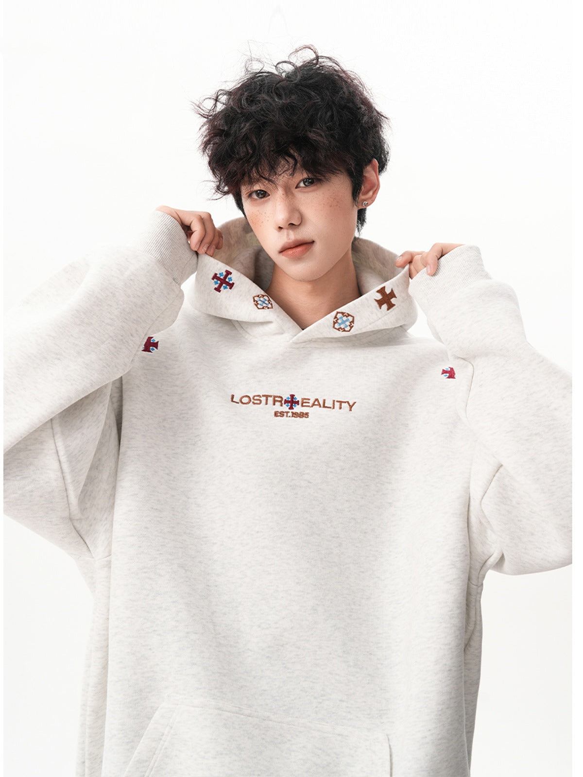 Unisex Heavy Ethnic Embroidered Hoodie | Autumn Loose Fit Long Sleeve Sweatshirt |Trendy Streetwear Style