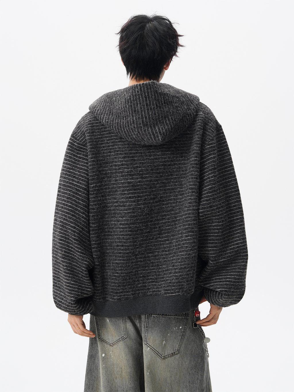 Men’s Vintage Striped Cardigan Sweatshirt | Autumn High Street Casual Jacket | Trendy Couple Style Versatile Top